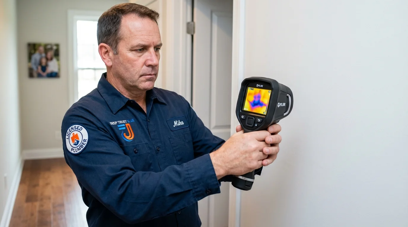 Thermal imaging leak detection by Johns Plumbing LLC in Natchez
